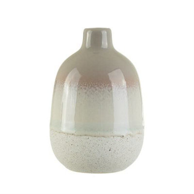 Sass & Belle Mojave Glaze Grey Vase from B&Q