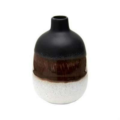 Sass & Belle Mojave Glaze Black Vase from B&Q
