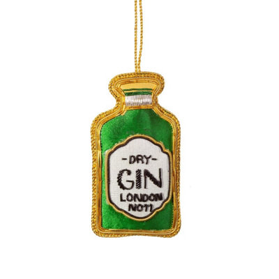 Sass & Belle Gin Bottle Zari Embroidery Decoration from B&Q