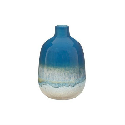 Sass & Belle Mojave Glaze Blue Vase from B&Q