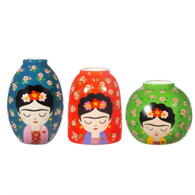 Sass & Belle Floral Frida VasesSet Of 3 from B&Q