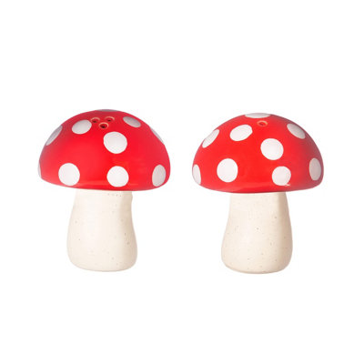 Sass & Belle Red Mushroom Salt And Pepper Set from B&Q