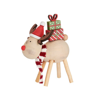 Sass & Belle Reindeer With Presents Standing Decoration from B&Q