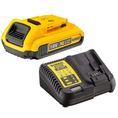 Dewalt Dcb183 Xr 18V Lithium Ion Battery Pack 2.0Ah + Dcb115 Charger from B&Q