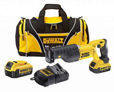 Dewalt Dcs380M2 18V Xr Reciprocating Sabre Saw + 2 X 4.0Ah Battery Charger + Bag from B&Q