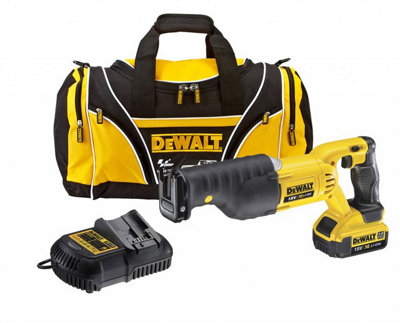Dewalt Dcs380M1 18V Xr Reciprocating Sabre Saw + 1 X 4.0Ah Battery Charger + Bag from B&Q