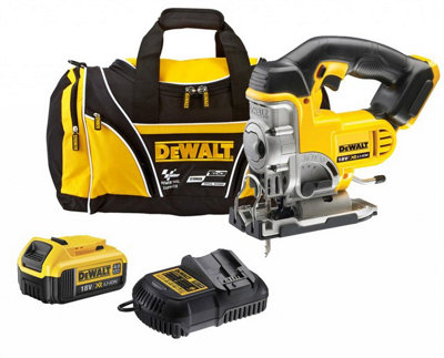 Dewalt Dcs331M1 18V Xr Cordless Jigsaw + 1 X 4.0Ah BattCharger + Bag from B&Q