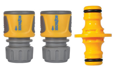 Hozelock 2070 Hose End Connector 2166 & Hozelock Double Male Connector 2291 from B&Q