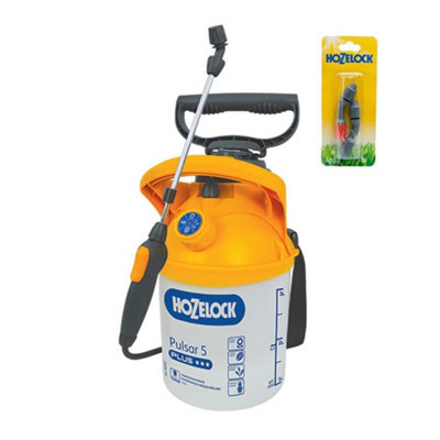Hozelock 4310 Pressure Sprayer Plus 5 Litre 4705 + 4103 Spray Nozzle Set from B&Q