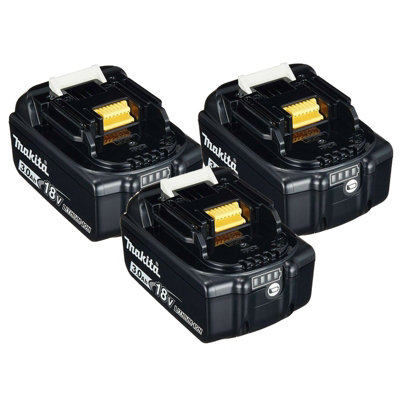 3 X Genuine Makita Bl1830 18V 3.0Ah Li-Ion Lxt Lithium Ion Battery Star Batt from B&Q