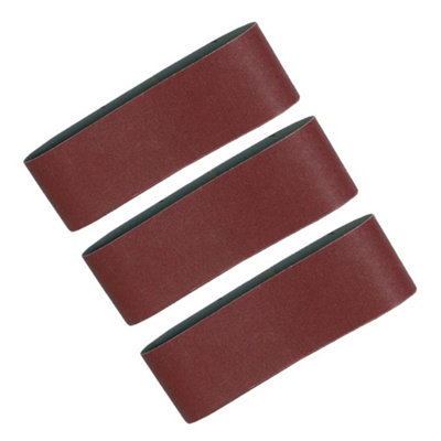 5X Makita Coarse 100mm 610 4" Belt Sander Sanding Belt 9401 9404 40 80 100 Grit from B&Q