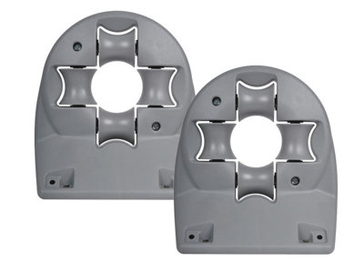 2 X Hozelock 2392 Wall Mounted Universal Garden Hose Reel Guide Bracket from B&Q