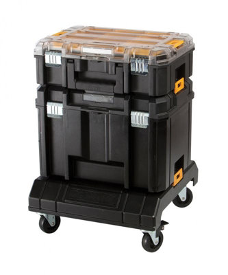 Dewalt Dwst1-71195 Tstak Vi Deep Tool Storage Case + Organiser + Cart Trolley from B&Q
