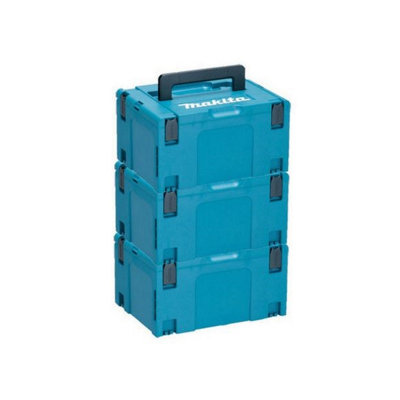 3 X Makita Makpac Stacking Connector Tool Case Systainer Type 3 396 X 296 X 210 from B&Q