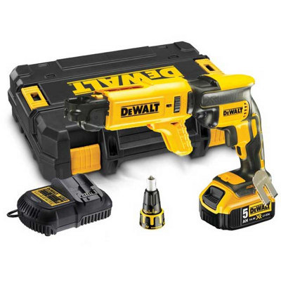 Dewalt Dcf620P1K 18V Xr Li-Ion Brushless Collated Drywall Screwgun Autofeed 5.0 from B&Q