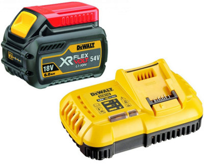 Dewalt Dcb546 18V / 54V Xr Flexvolt 6.0Ah Battery + Dcb118 Fast Charger from B&Q