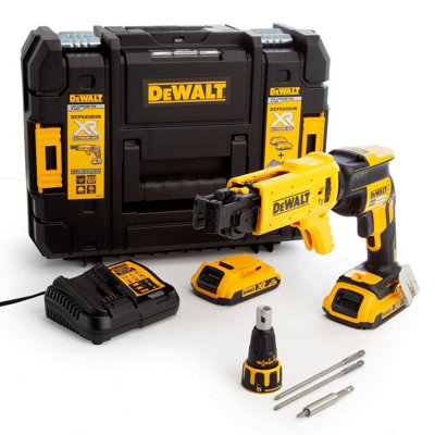 Dewalt Dcf620D2K 18V Xr Lithium Ion Brushless Collated Drywall Screwgun Kit from B&Q