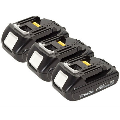 Makita 18V Lithium Ion 1.5Ah Compact Slim Battery Bl1815N Lxt Triple Pack Bl1815 from B&Q