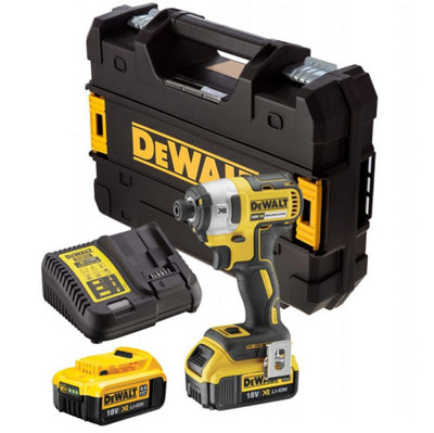 B&Q -  Dcf887M2 18V Xr G2 Brushless 3 Speed Impact Driver2 X 4.0Ah Batteries By Buyaparcel