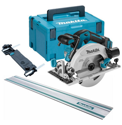 Makita Dhs680Z 18V Lithium Brushless Circular Saw 165mm Bare + Makpac 1.5M Rail from B&Q
