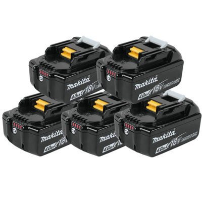 5 X Makita 18V 4.0Ah Li-Ion Lxt Battery Bl1840 4Ah 196399-0 Genuine Uk Stock from B&Q