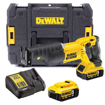 Dewalt Dcs380M2 18V Xr Reciprocating Sabre Saw + 2 X 4.0Ah Battery + Tstak Case from B&Q