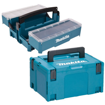 Makita P-84137 Stackable Cantilever Tool Box Organiser + Makpac Type 3 & Inlay from B&Q