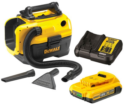Dewalt Dcv584L Flexvolt Xr 14.4V 18V Wet Dry Cordless Corded Vacuum +2Ah Battery from B&Q
