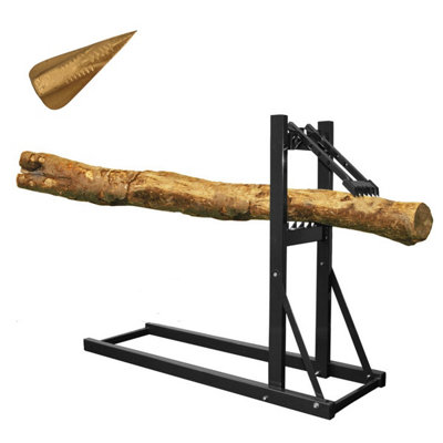 Roughneck Grenade Rou65690 Loggers Work Mate Log Holder + Rou65504 Wood Splitting Wedge 4M