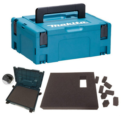 Makita Makpac Stacking Connector Tool Case Systainer Type 2 + Foam Insert from B&Q