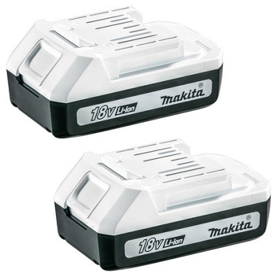 2 X Makita Bl1815G 18V G-Series 1.5Ah Lithium Ion Battery Hp457D Df457D from B&Q