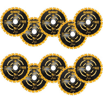 Dewalt 10 X Dt10304 Corded Circular Saw Blades 190 X 30Mm X 24 Tooth Extreme
