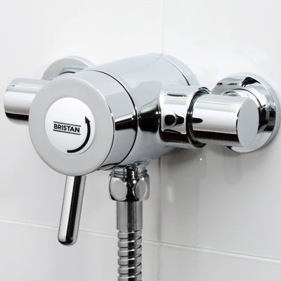 Bristan Sirrus Gummers Exposed Thermostatic Mixer Shower Valve 110mm 130mm 138mm from B&Q