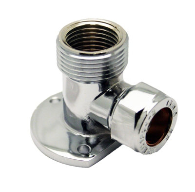 Buyaparcel Chrome Thermostatic Wall Elbow Mount For Exposed Bar Mixer Showers from B&Q