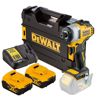 B&Q -  Dcf809P2 18V Xr Brushless Impact Driver2X5.0Ah Batteries Charger Tstak By Buyaparcel