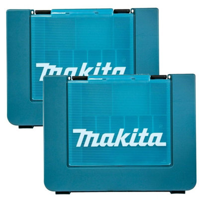 2X Makita 18V Tool Storage Case Toolbox Twin Pack Case + Organiser In Lid Lxt202 from B&Q