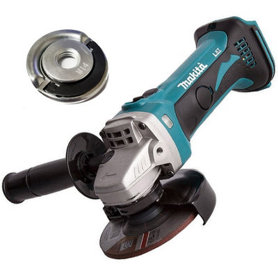 Makita Dga452Z 18V 4.5" 115mm Angle Grinder Lithium Ion Bare Unit + Flange Nut from B&Q