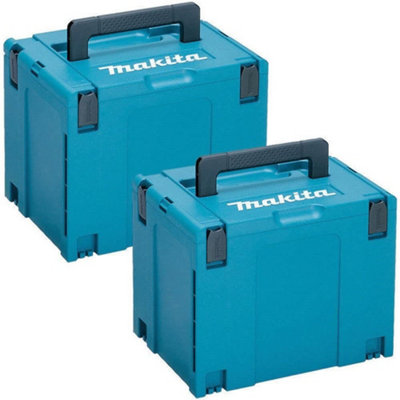 2X Makita Makpac Stacking Connector Tool Case Systainer Type 4 396 X 296 X 315 from B&Q