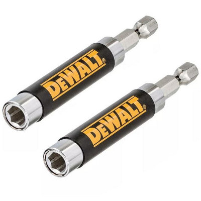 Dewalt Dt7701 80mm Retracting Magnetic Screwdriver Bit Holder Finger Saver X 2 from B&Q