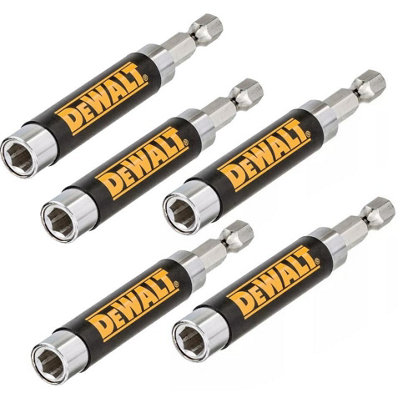 Dewalt Dt7701 80mm Retracting Magnetic Screwdriver Bit Holder Finger Saver X 5 from B&Q
