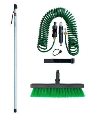 Darlac Dp560 Telescopic Pole Handle 2.44M Swop Top + Brush + Spiral Hose Pipe from B&Q