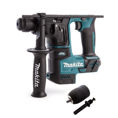 Makita Dhr171Z 18V Cordless Brushless Sds Plus Rotary Hammer Drill Body + Chuck from B&Q