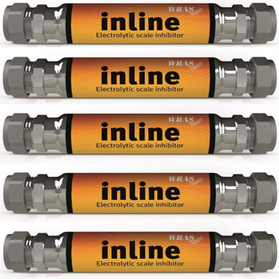 5X Trappex Inline Electrolytic Scale Reducer Inhibitor 15mm Compression Wras from B&Q