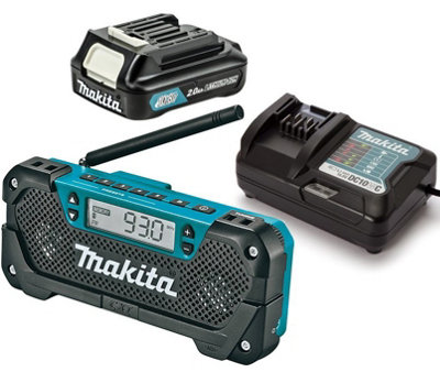 Makita Mr052 10.8V Cxt Job Site Am / Fm Battery Cordless Radio +Battery +Charger