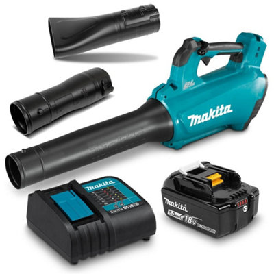 Makita Dub184 Lxt 18V Lithium Cordless Brushless Leaf Blower + 5.0Ah Battery from B&Q
