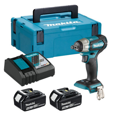 Makita Dtw181Rmj 18V Lxt 1/2" Impact Wrench Brushless Cordless Compact 2 X 4.0Ah from B&Q