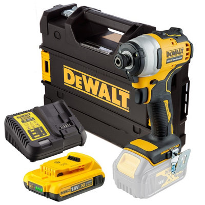 B&Q -  Dcf809D1 18V Xr Brushless Impact Driver1X2.0Ah Battery Charger Tstak
