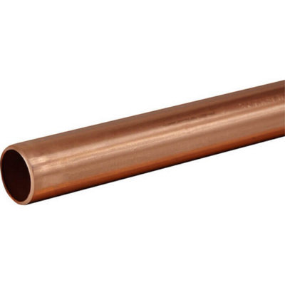 Buyaparcel Copper Tube 28mm X 1M Length Bs En1057 R250 British Copper Pipe 1000mm 100Cm from B&Q