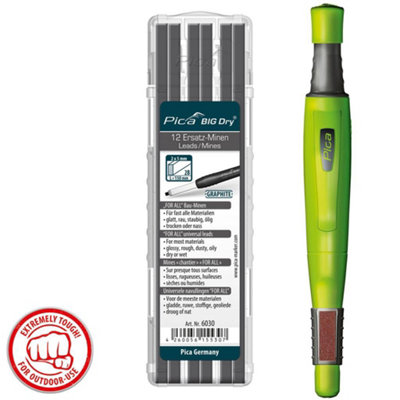 Pica Big Dry Longlife Automatic Pro Trade Marker Pencil With 2B Graphite Refills from B&Q