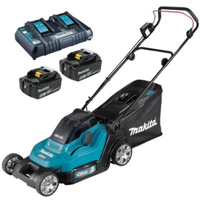 B&Q -  Dlm432 Twin 18V / 36V Lxt Cordless 43Cm Lawn Mower Soft Start 2 X 6Ah